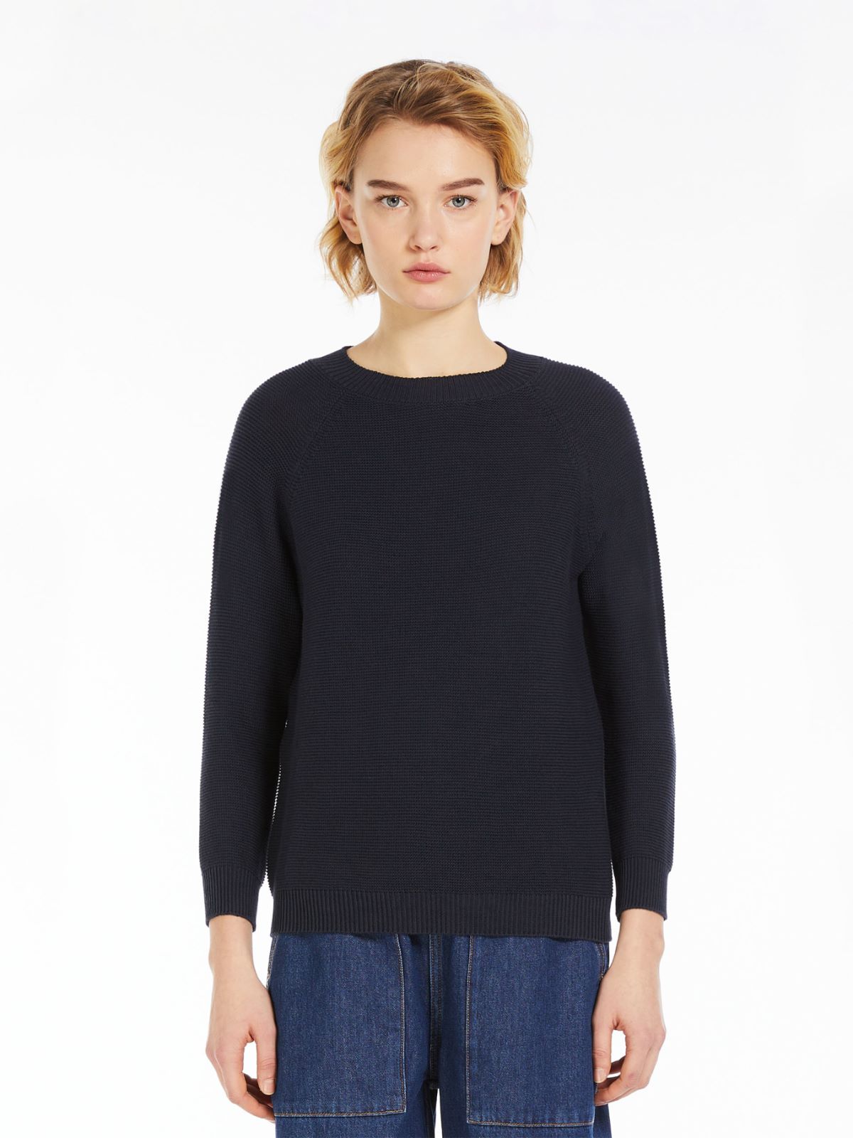 Relaxed-fit cotton sweater