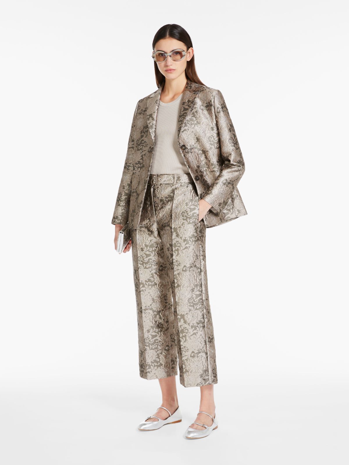 Jacquard silk jacket