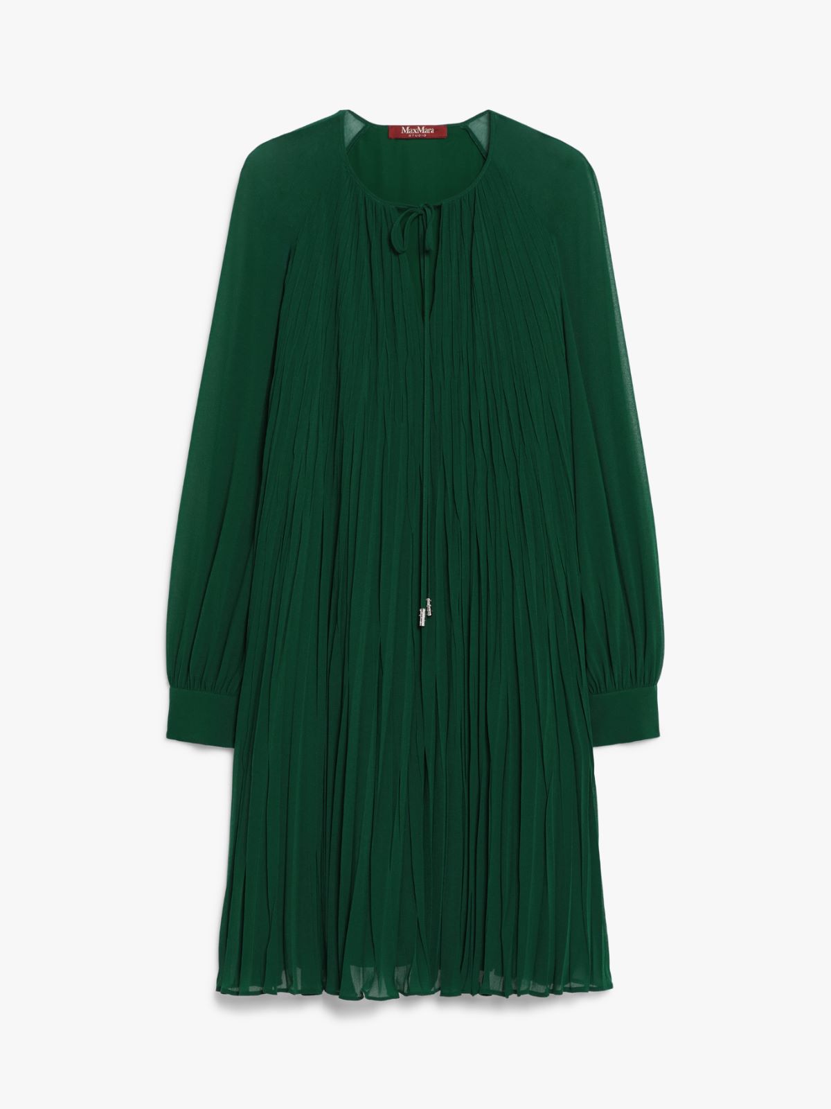 Sablé georgette flared dress