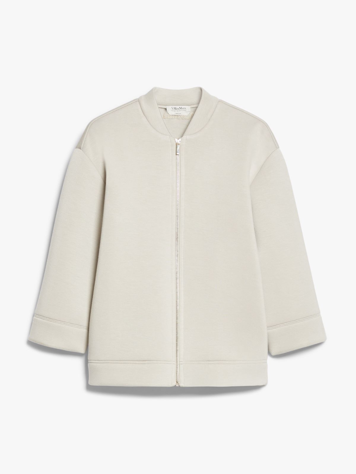 Bomber jacket in scuba jersey