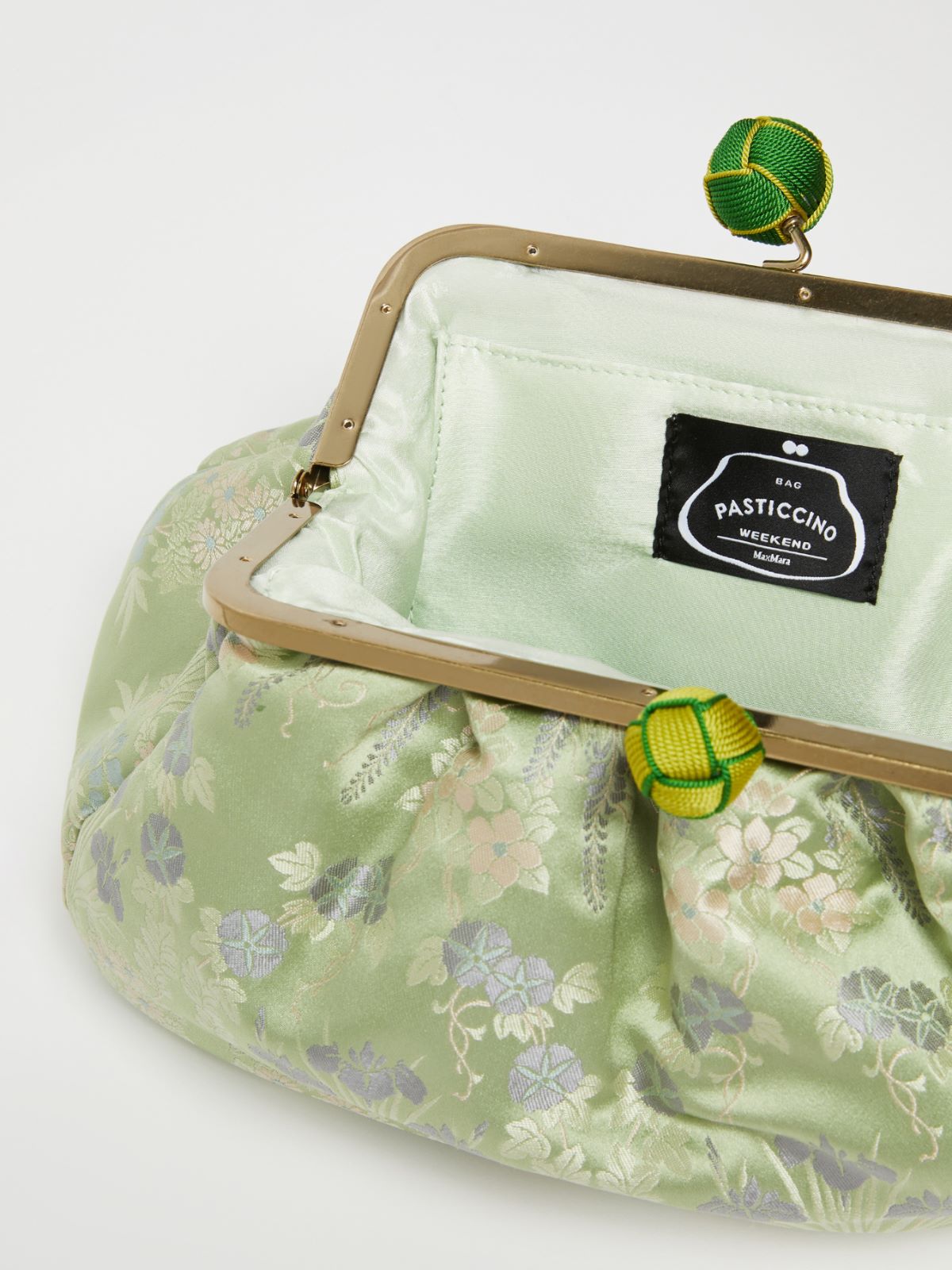 Medium jacquard silk Pasticcino Bag