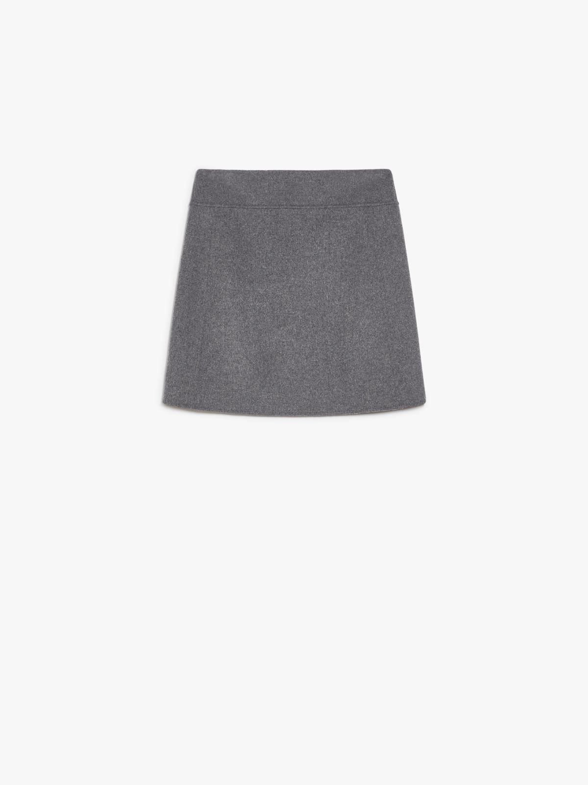 Short wool skirt
