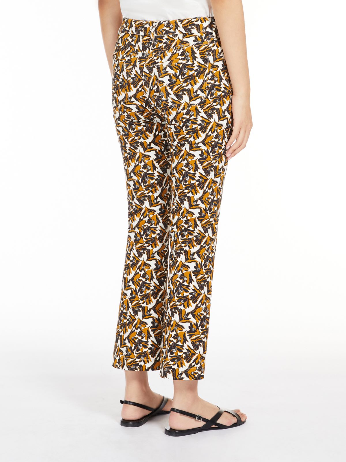 Stretch cotton drill trousers