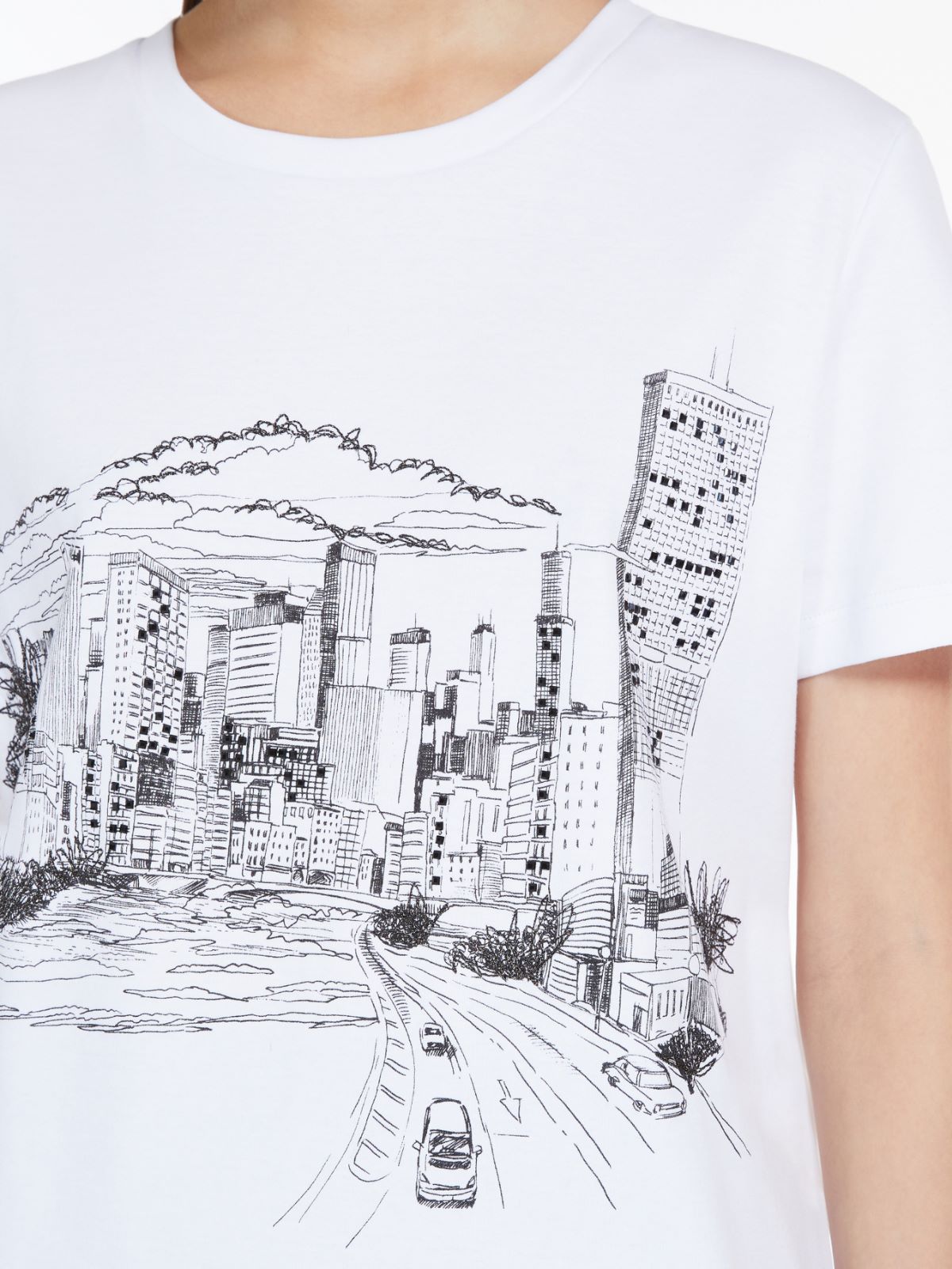 Printed jersey T-shirt