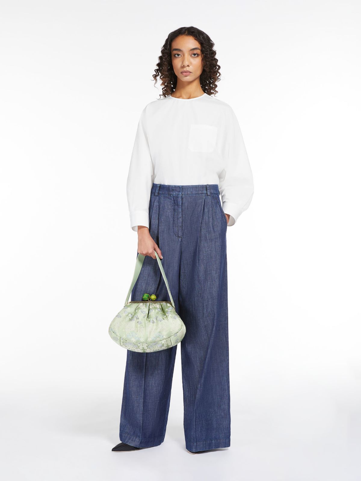 Medium jacquard silk Pasticcino Bag