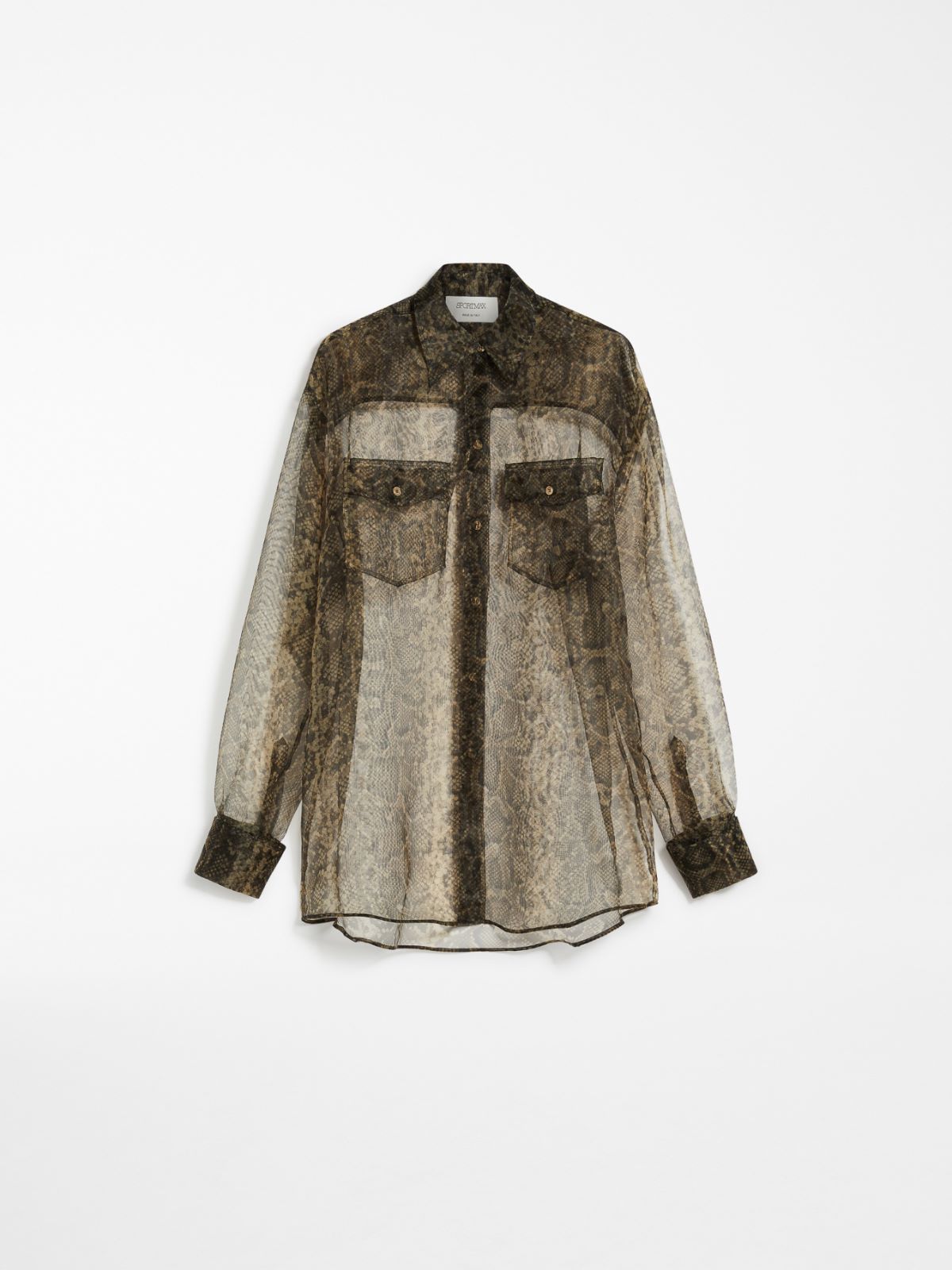 Oversized python-print tunic