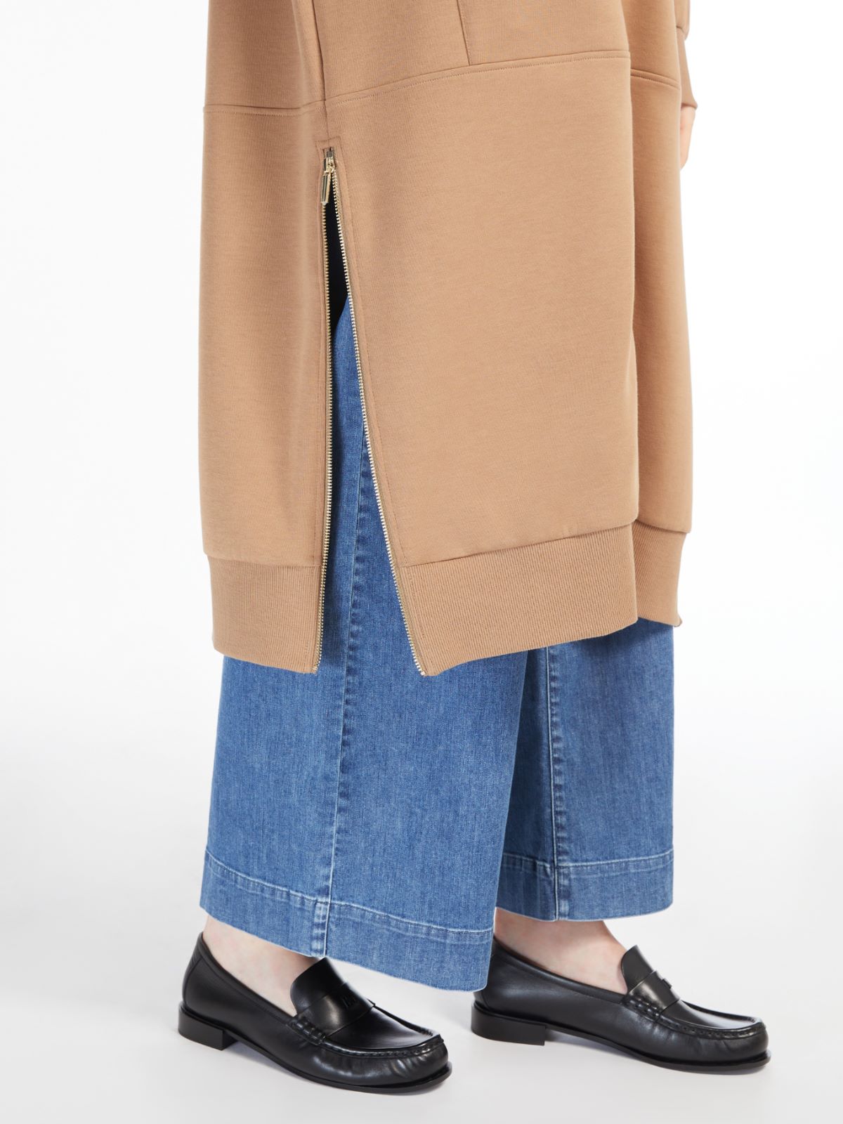 Long jersey sweatshirt