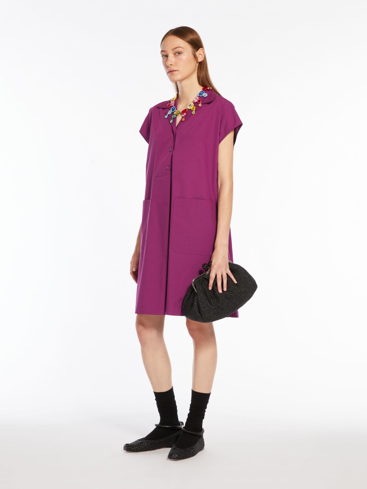 Cotton poplin dress