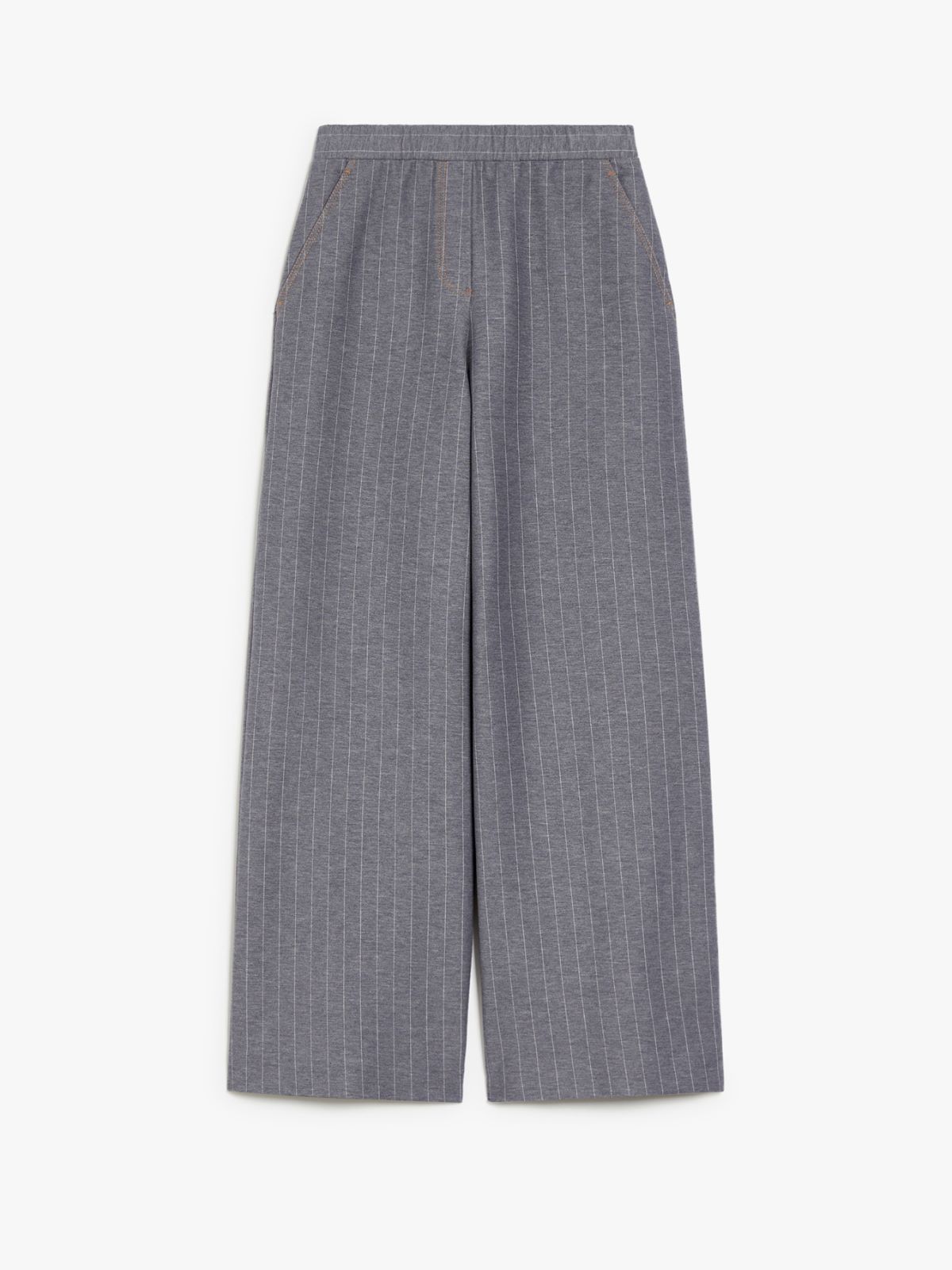 Wide jersey trousers