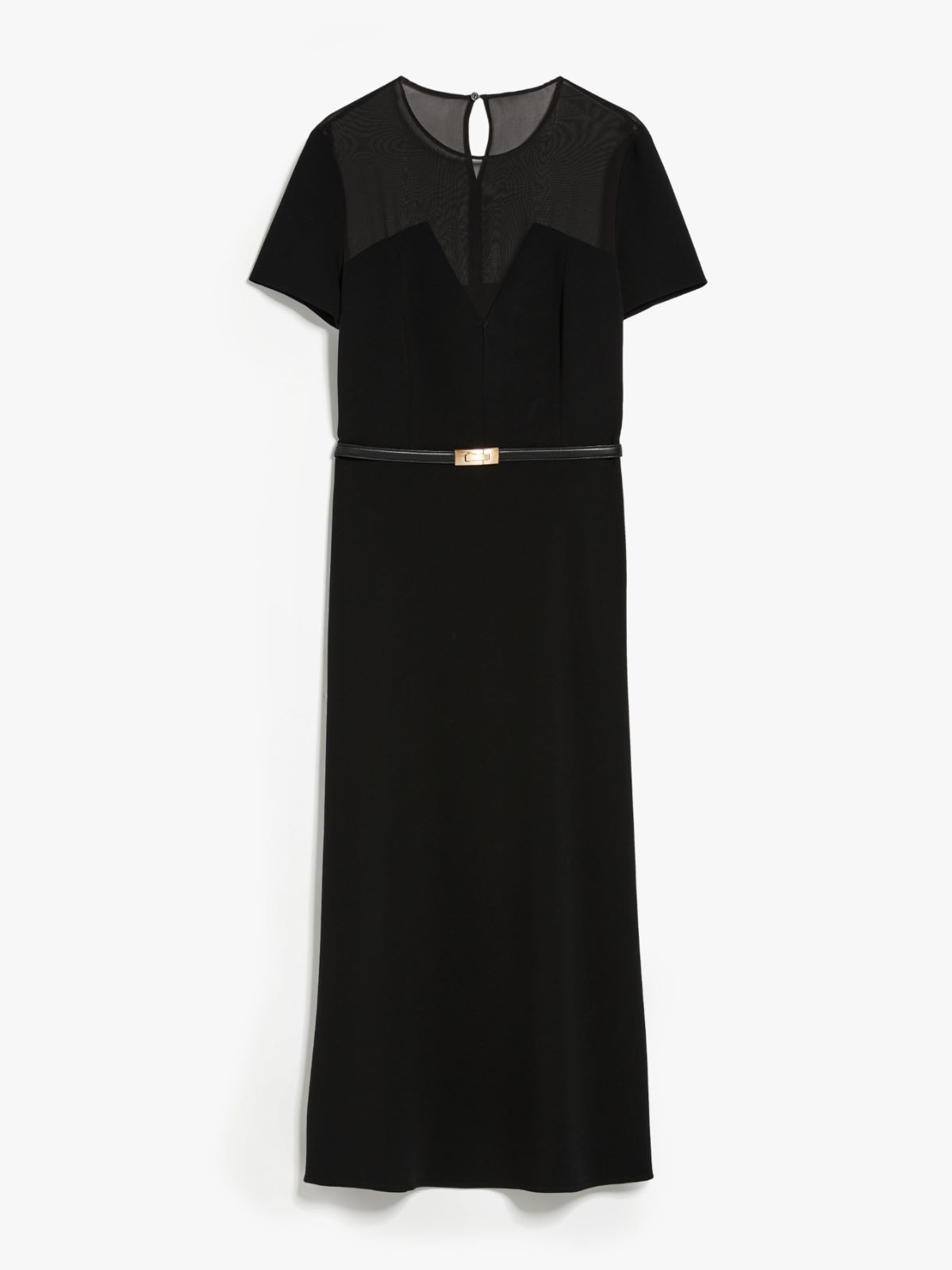 Cady dress with georgette inserts