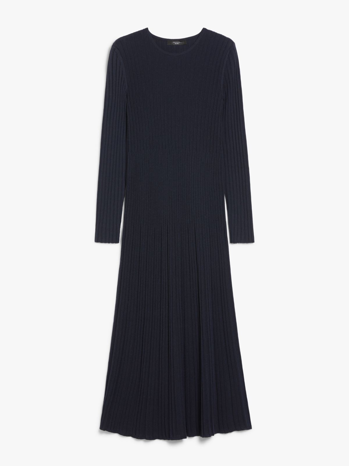 Wool blend-knit dress