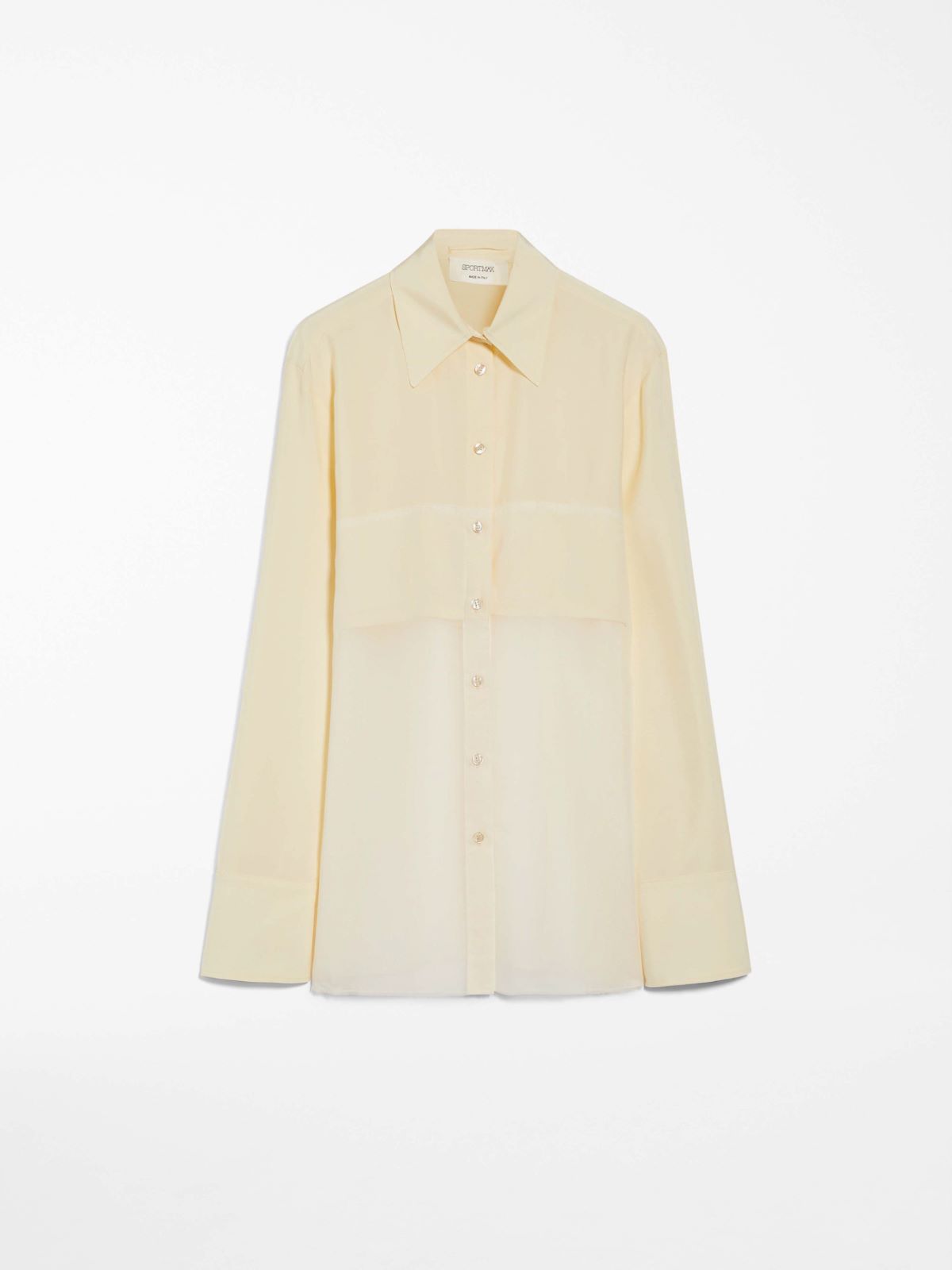 Chiffon flounced blouse