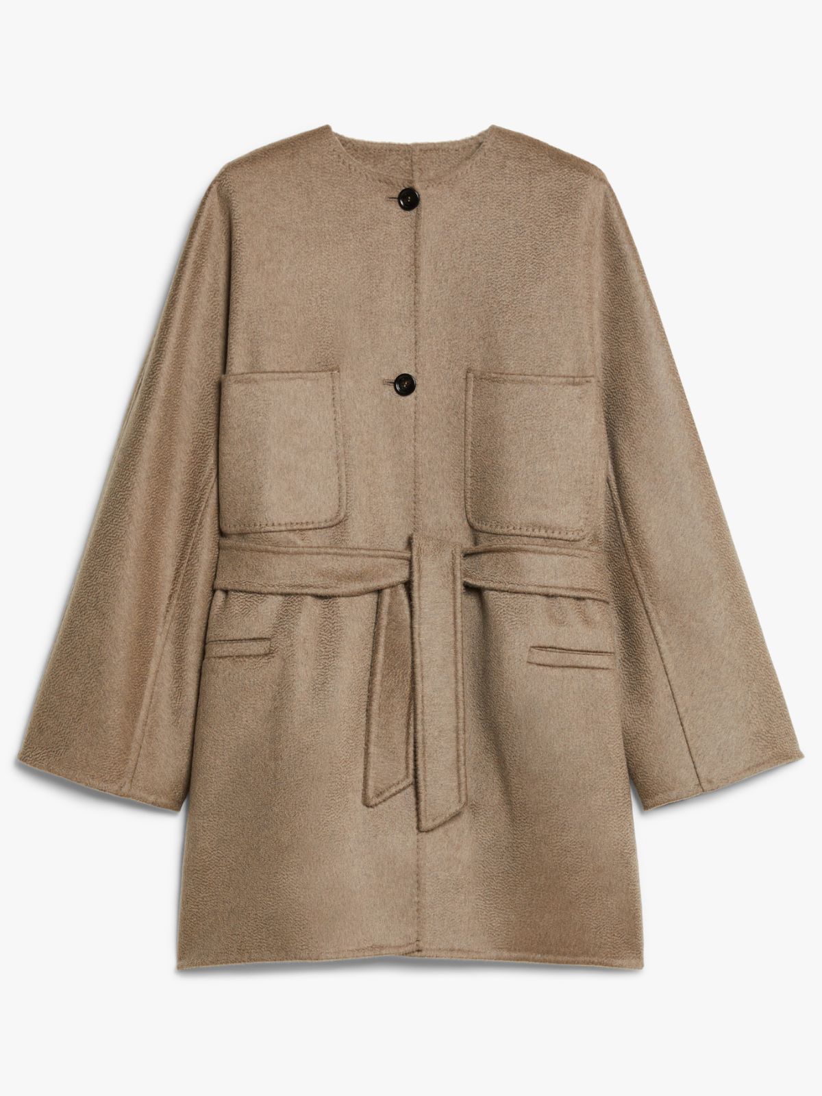 Single-breasted cashmere jacket