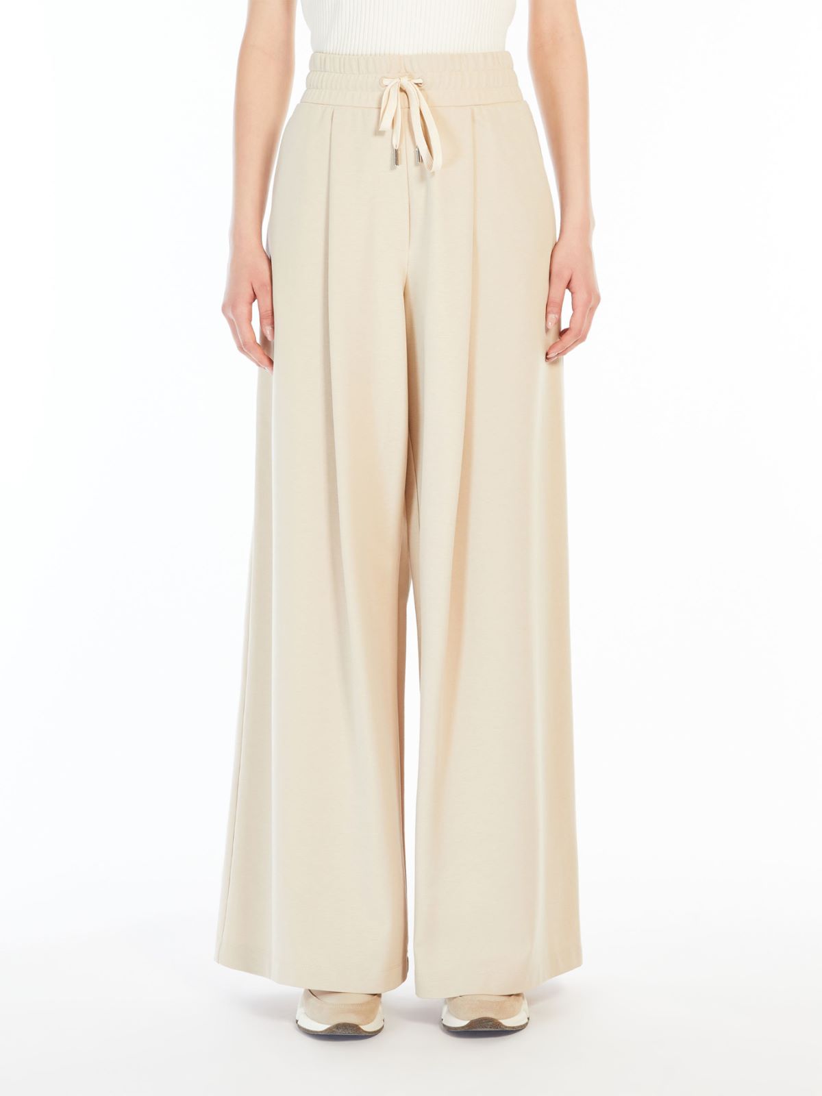 Jersey drawstring trousers