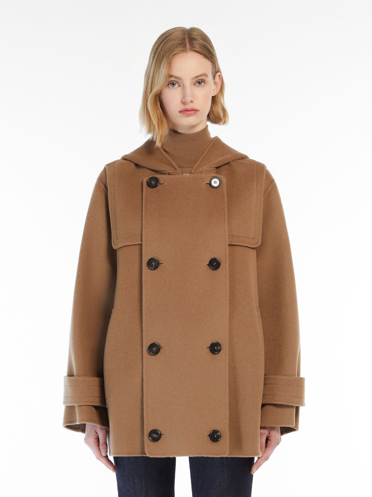 Double-breasted wool jacket