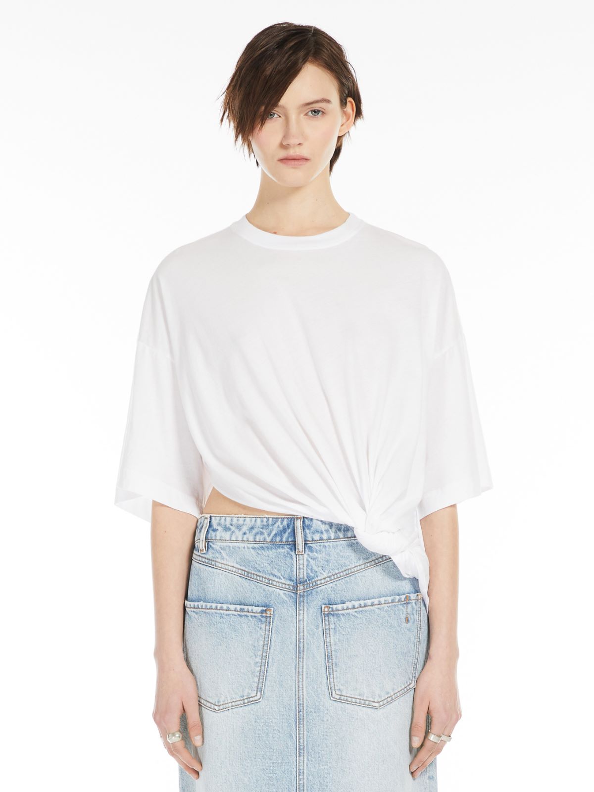 Oversized draped T-shirt