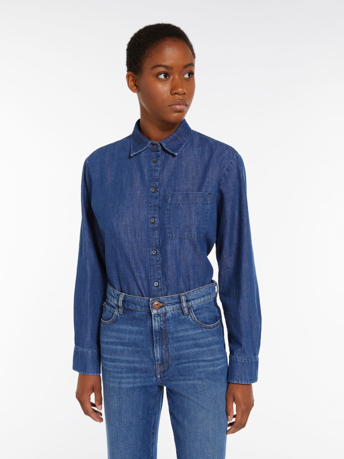 Cotton denim shirt