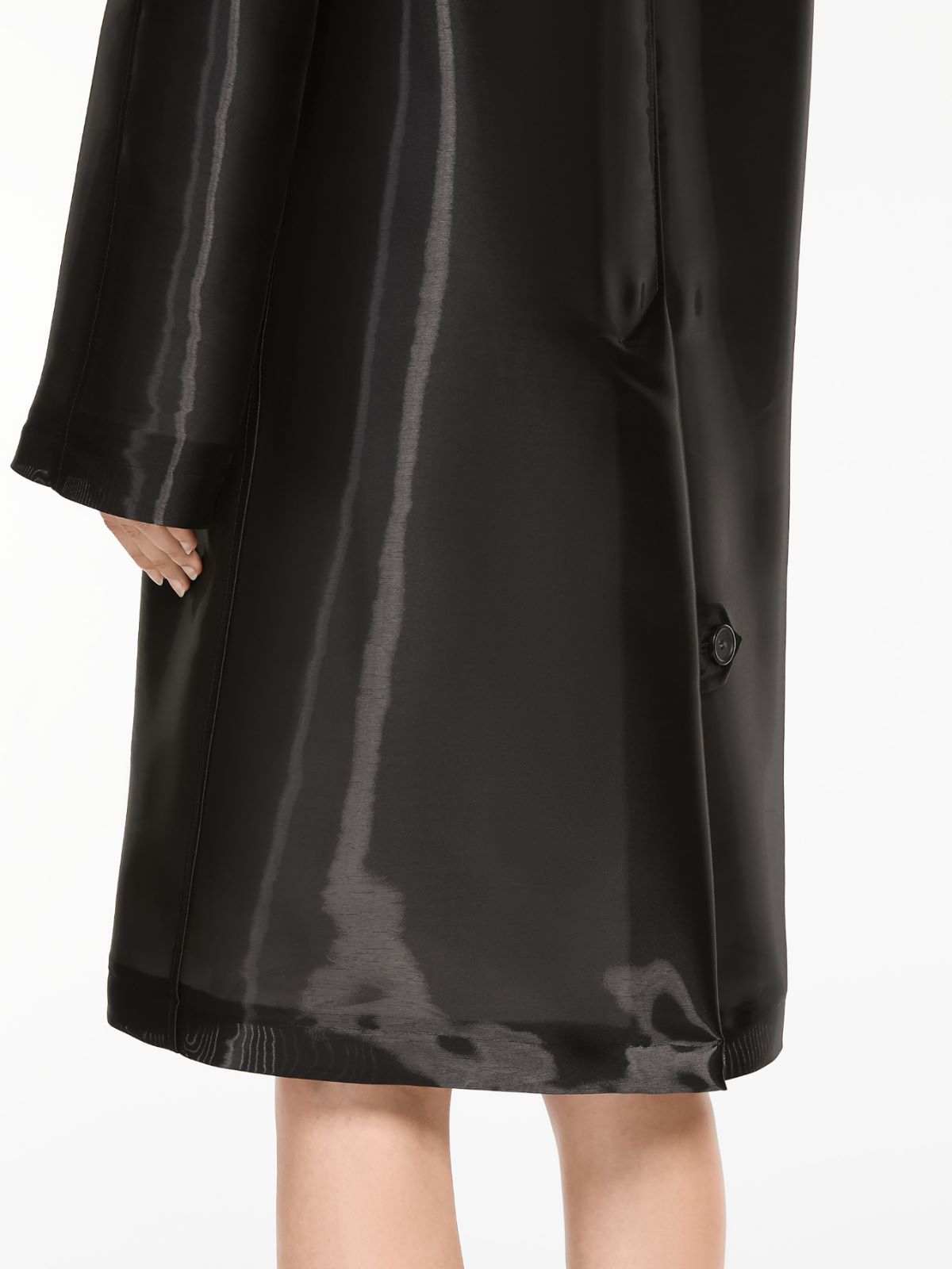 Oversized organza overcoat