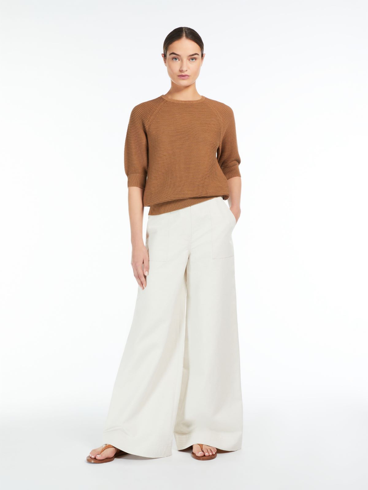 Feminine cotton yarn jumper