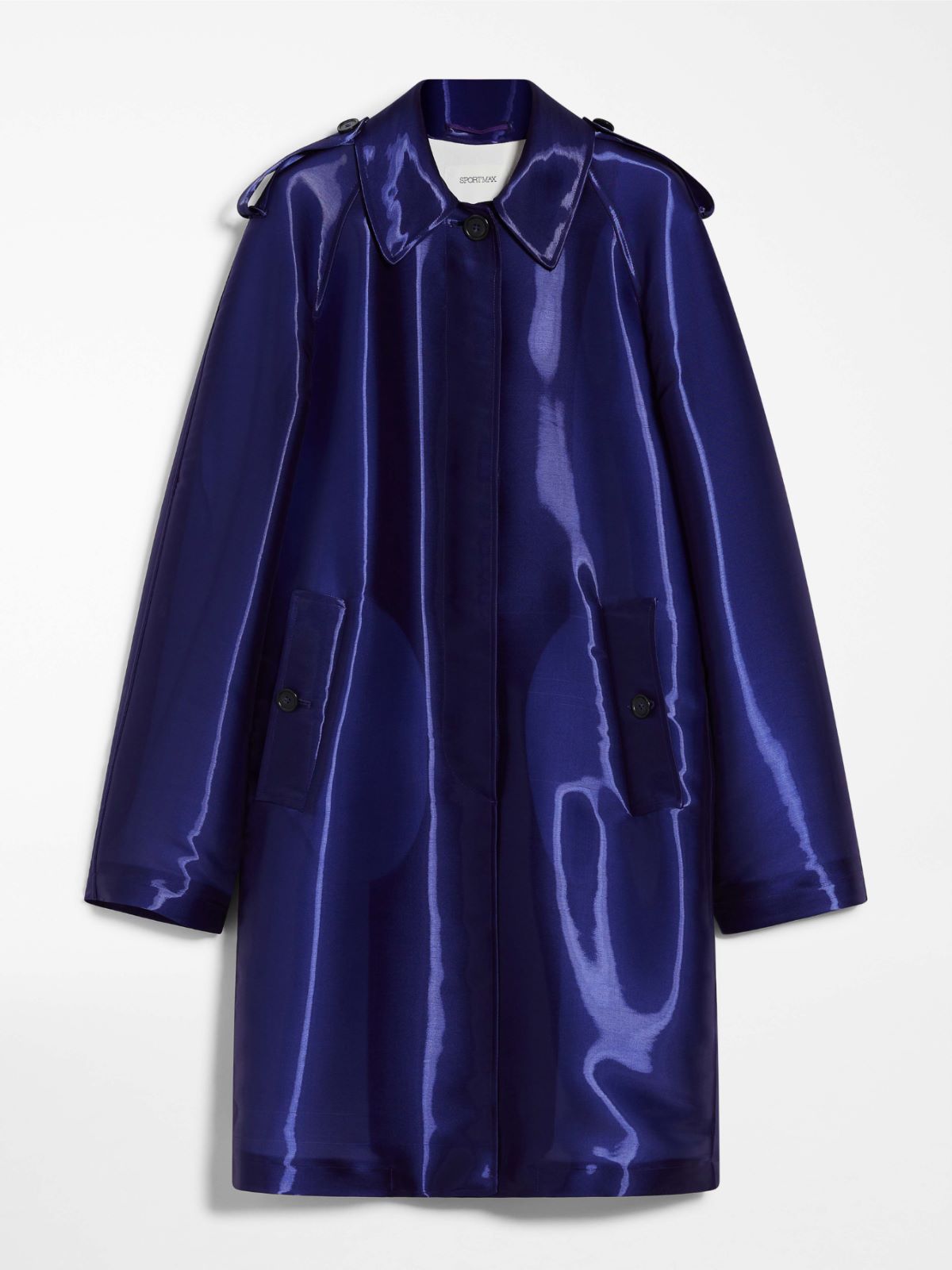 Oversized organza overcoat