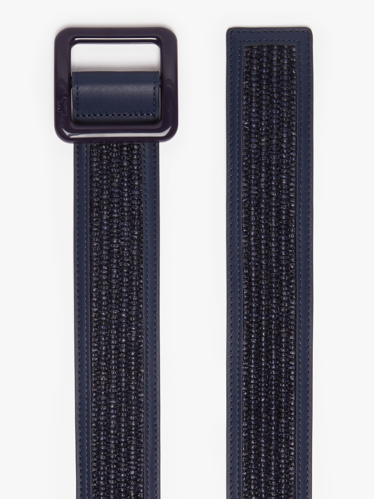 Nylon and cotton raffia belt