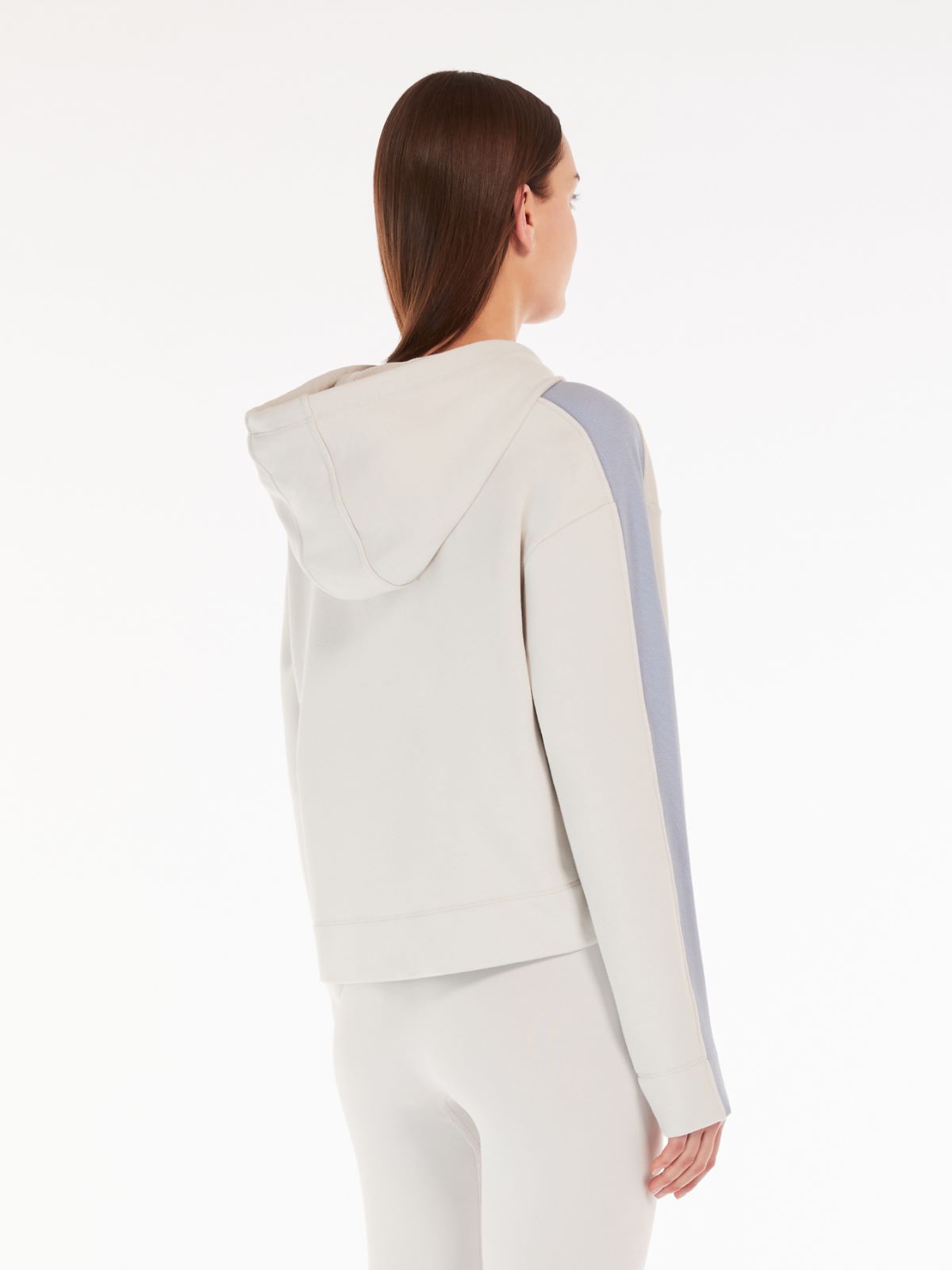 Cotton jersey boxy sweatshirt