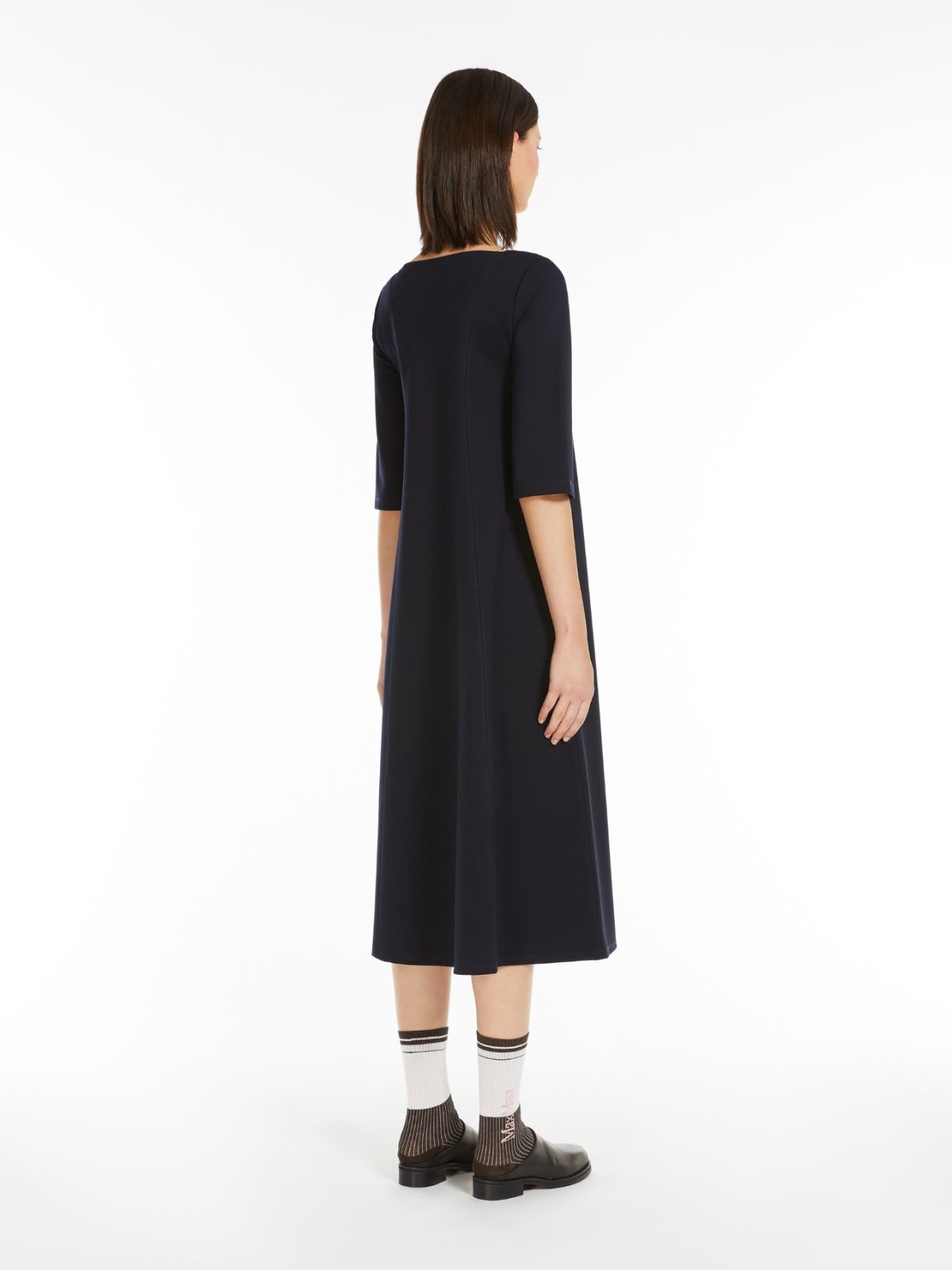 Milan-stitch jersey dress