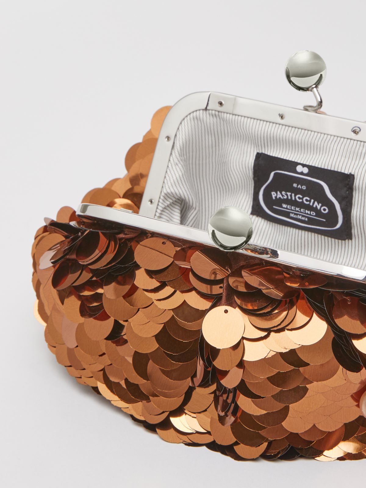 Small sequinned Pasticcino Bag