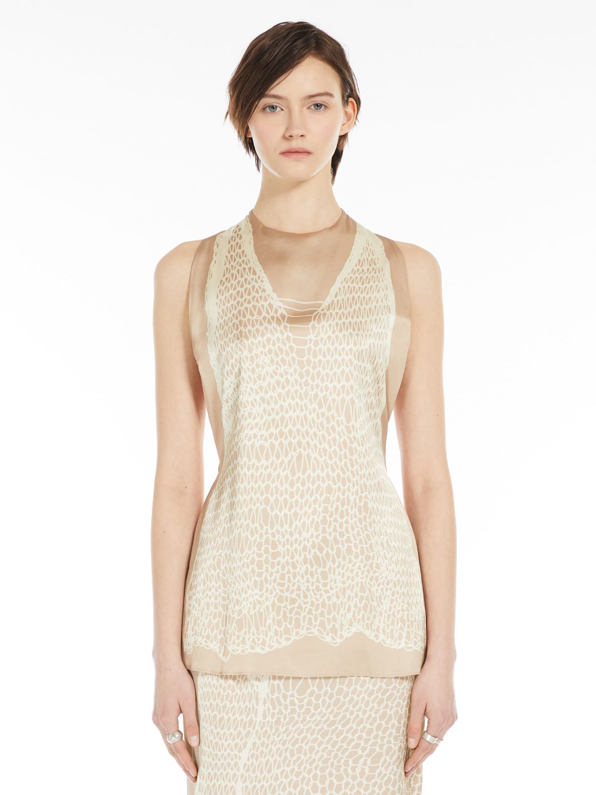 Lightweight satin top