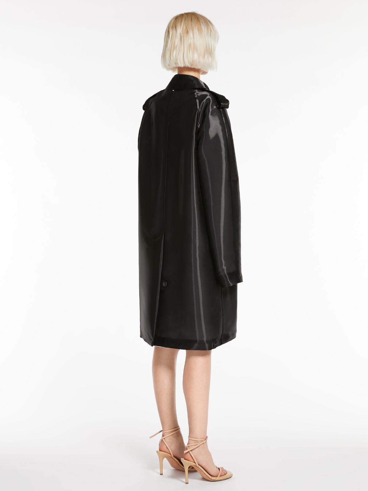 Oversized organza overcoat