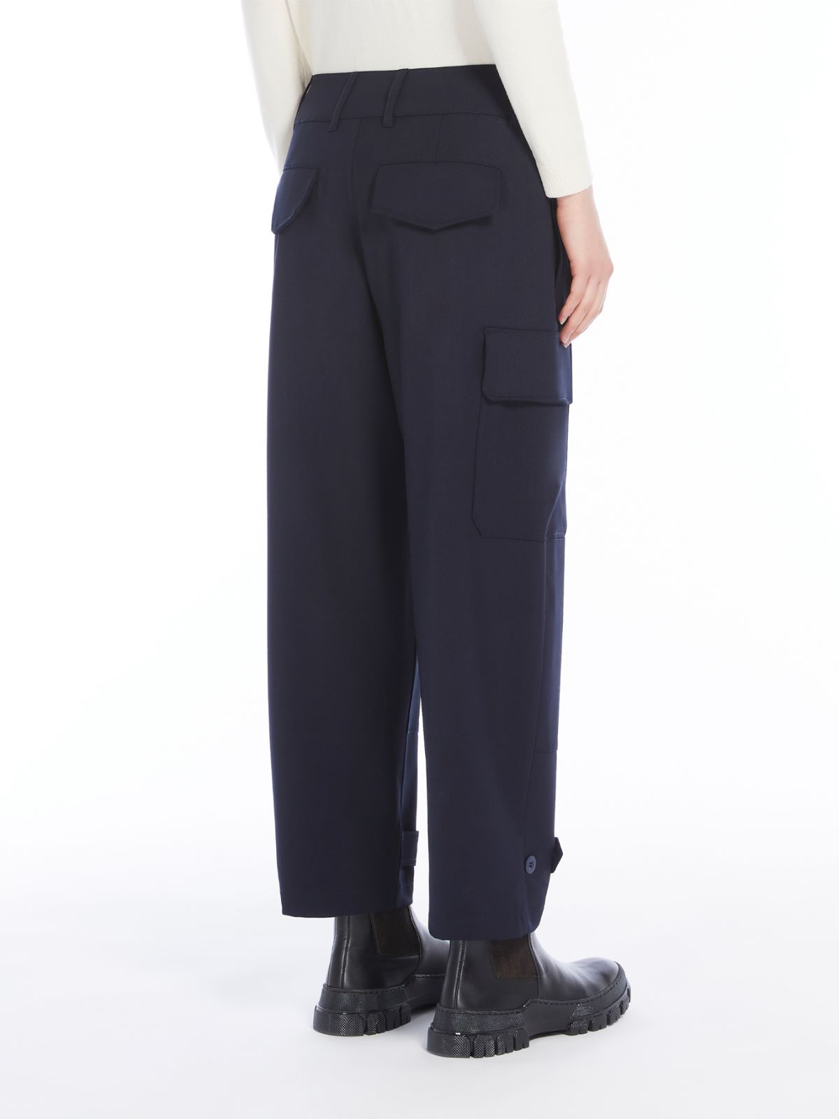 Technical wool trousers