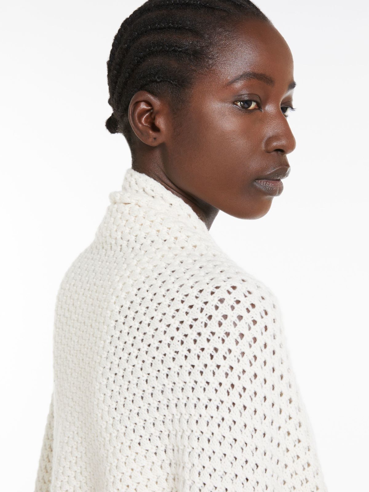 Large wool and cashmere scarf