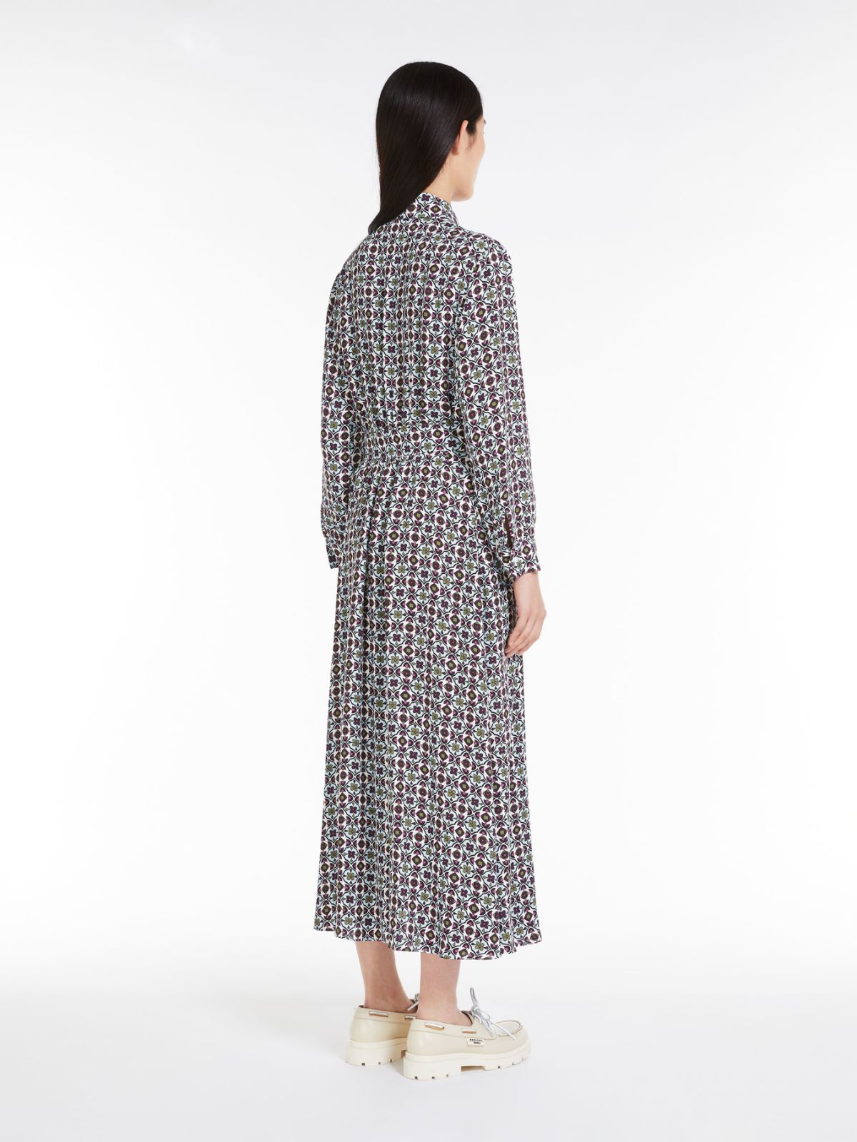Viscose georgette shirt dress