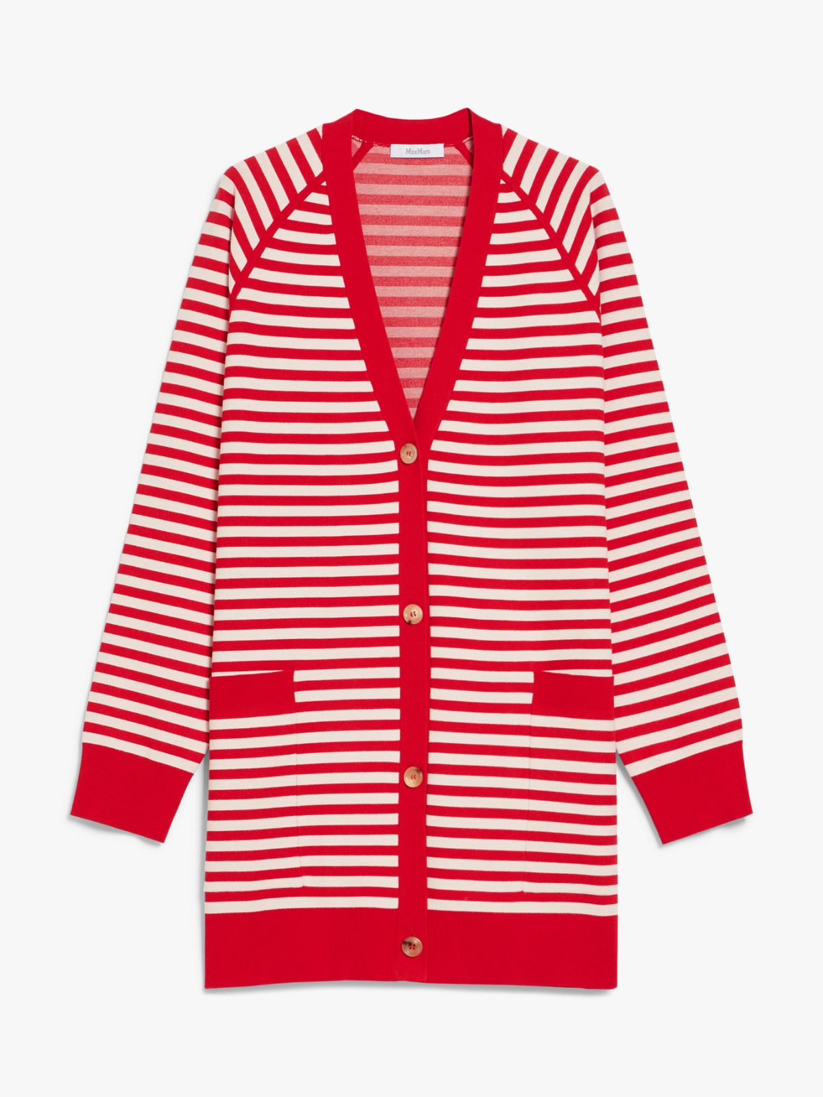 Jacquard viscose cardigan