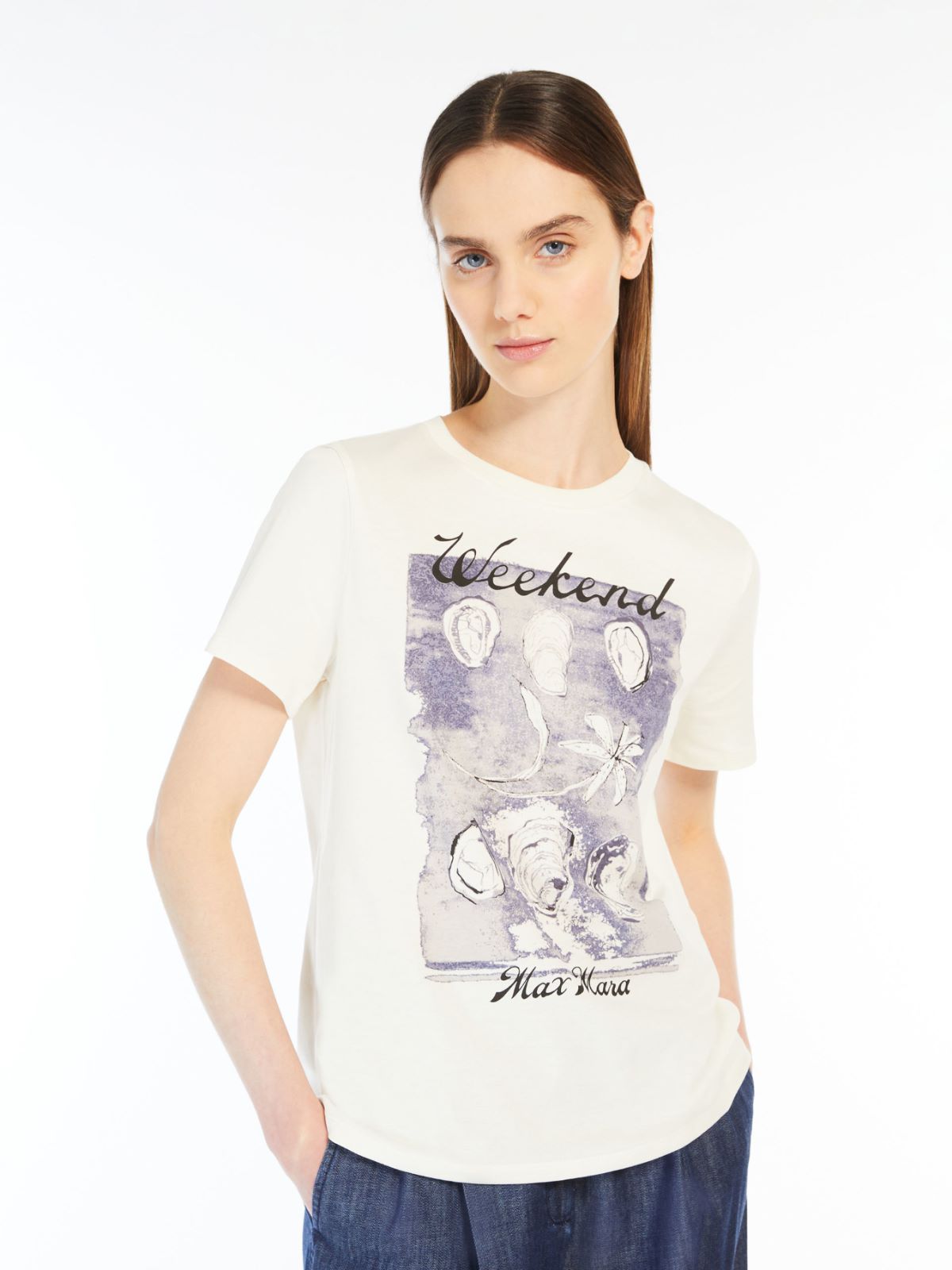 Printed cotton T-shirt
