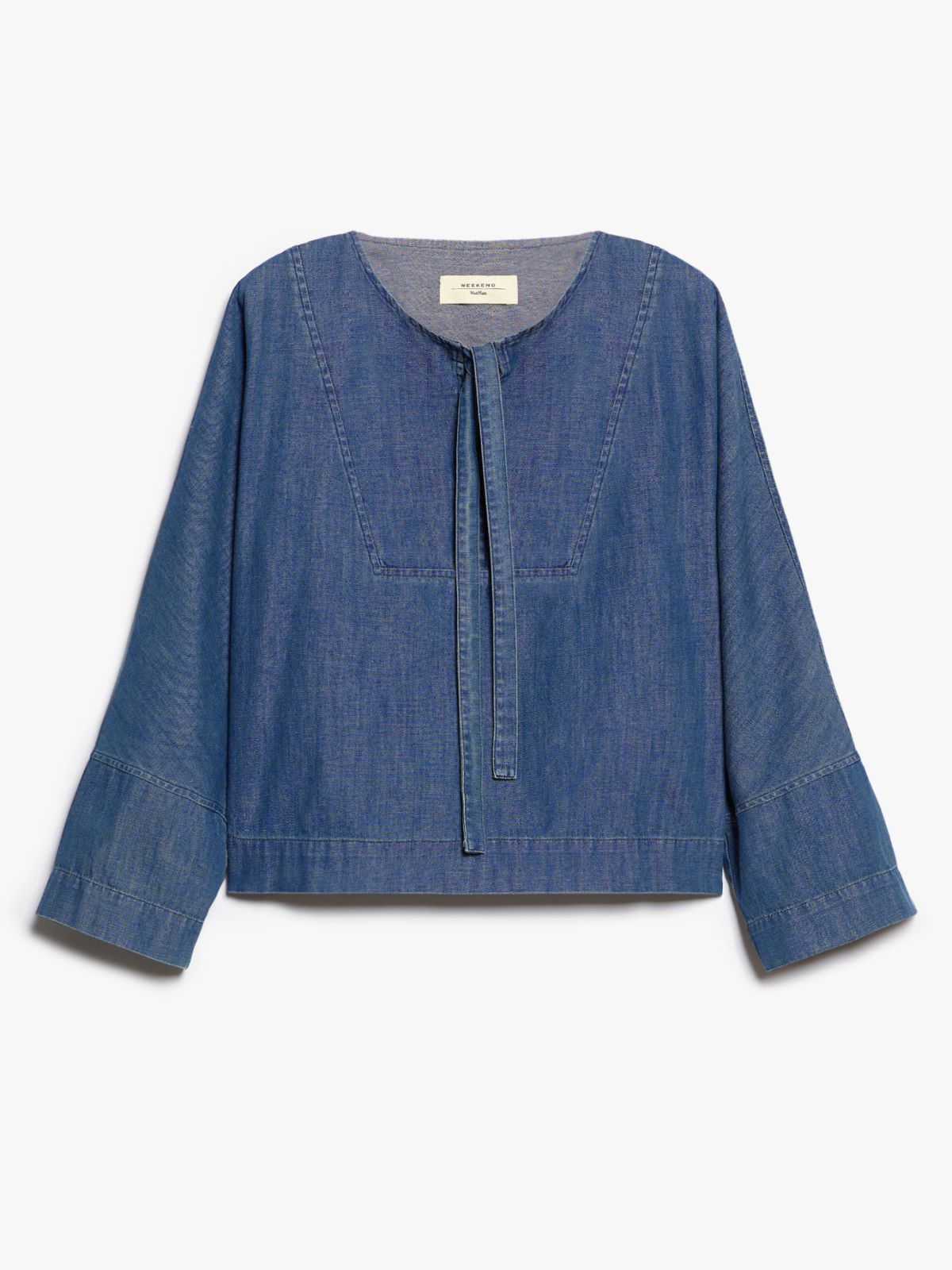 Denim sailor blouse