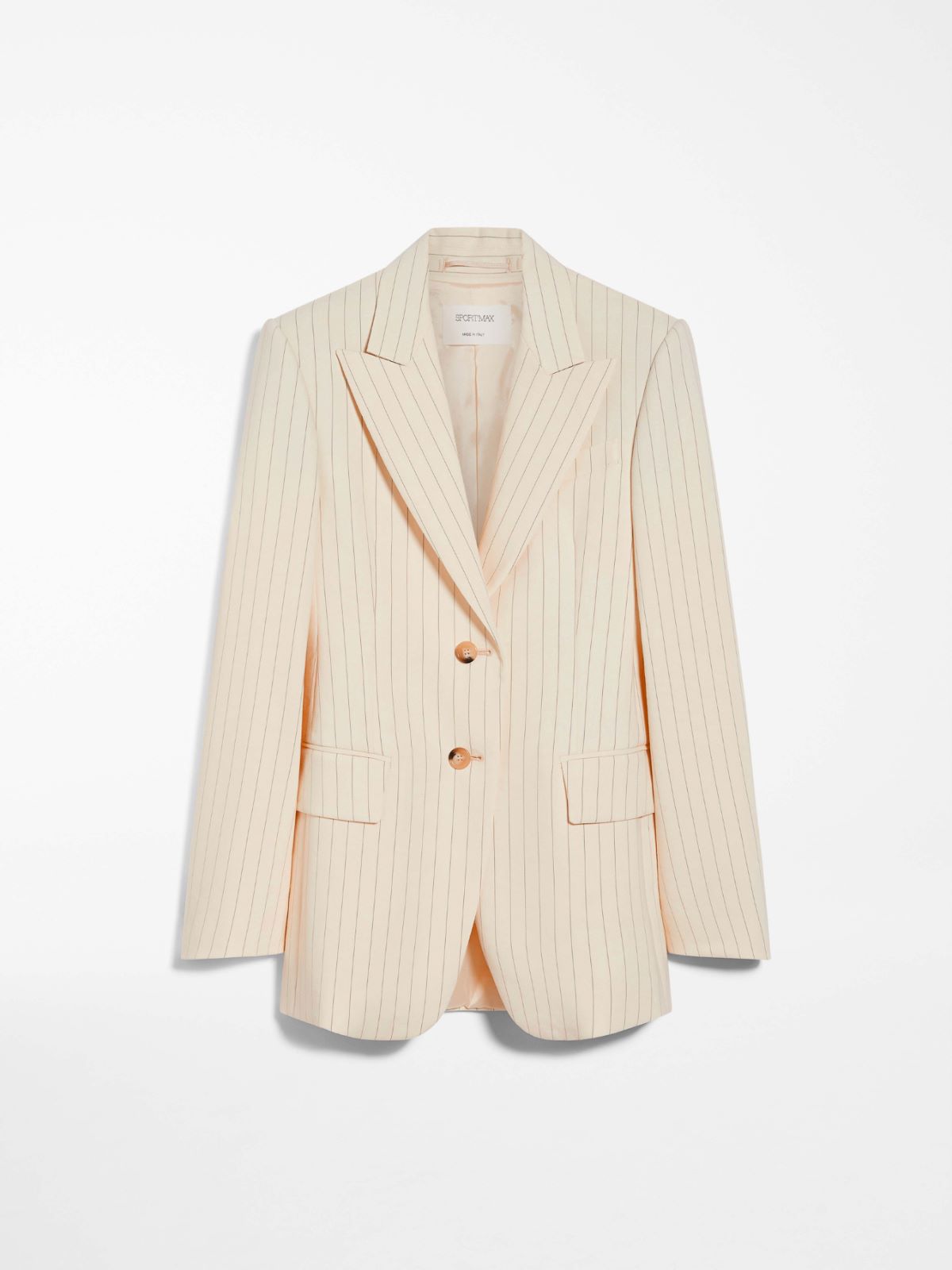 Slim-fit pinstripe blazer