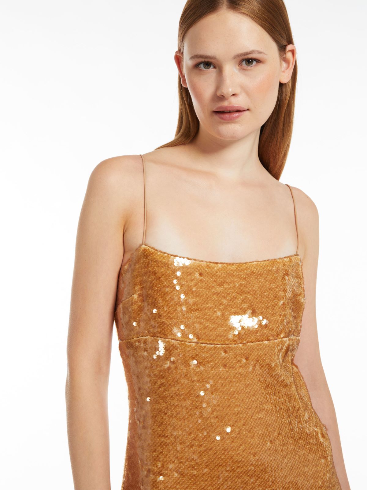 Sequinned sheath dress
