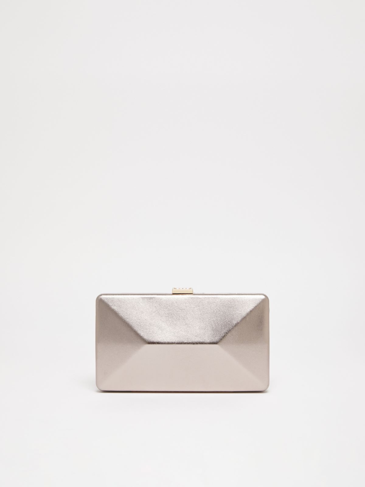 Laminated Nappa leather clutch