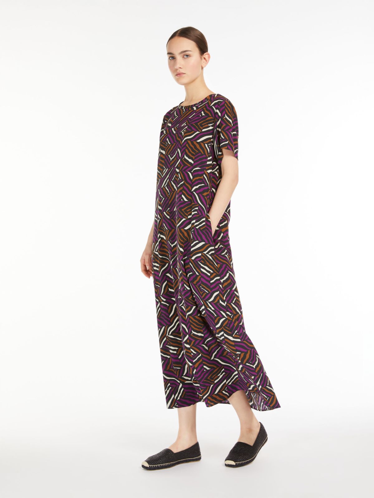 Silk crepe de chine dress