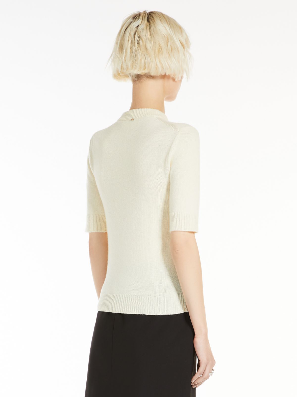 Wool and cashmere-knit T-shirt