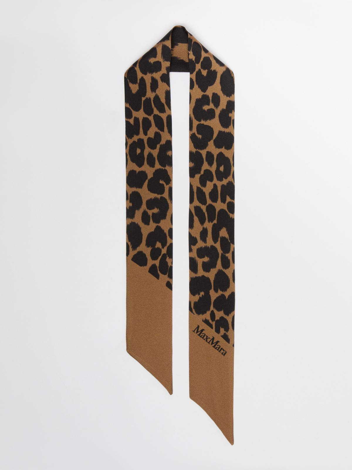 Printed silk bandeau