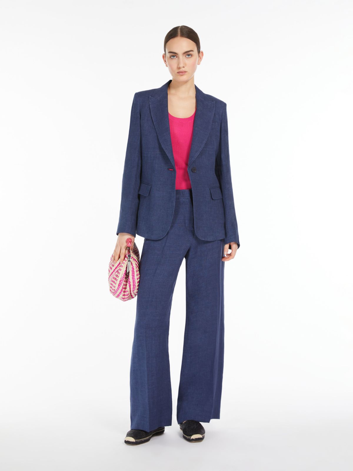 Linen canvas trousers