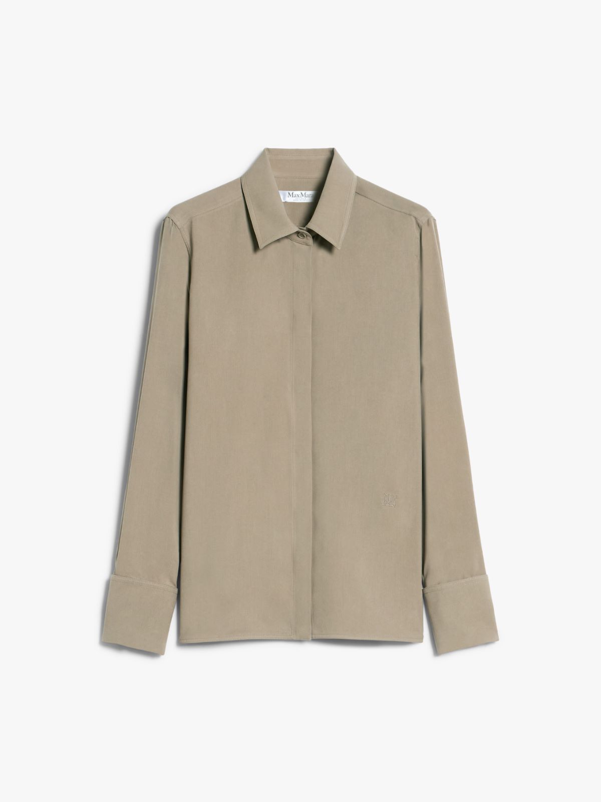 Classic silk canvas shirt