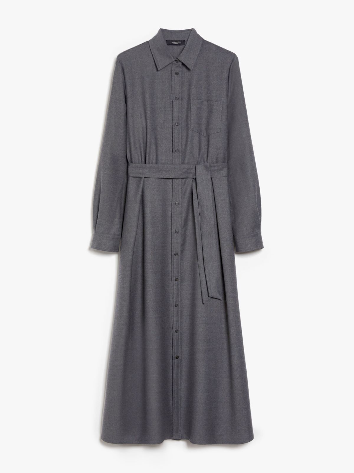 Wool shirt dress