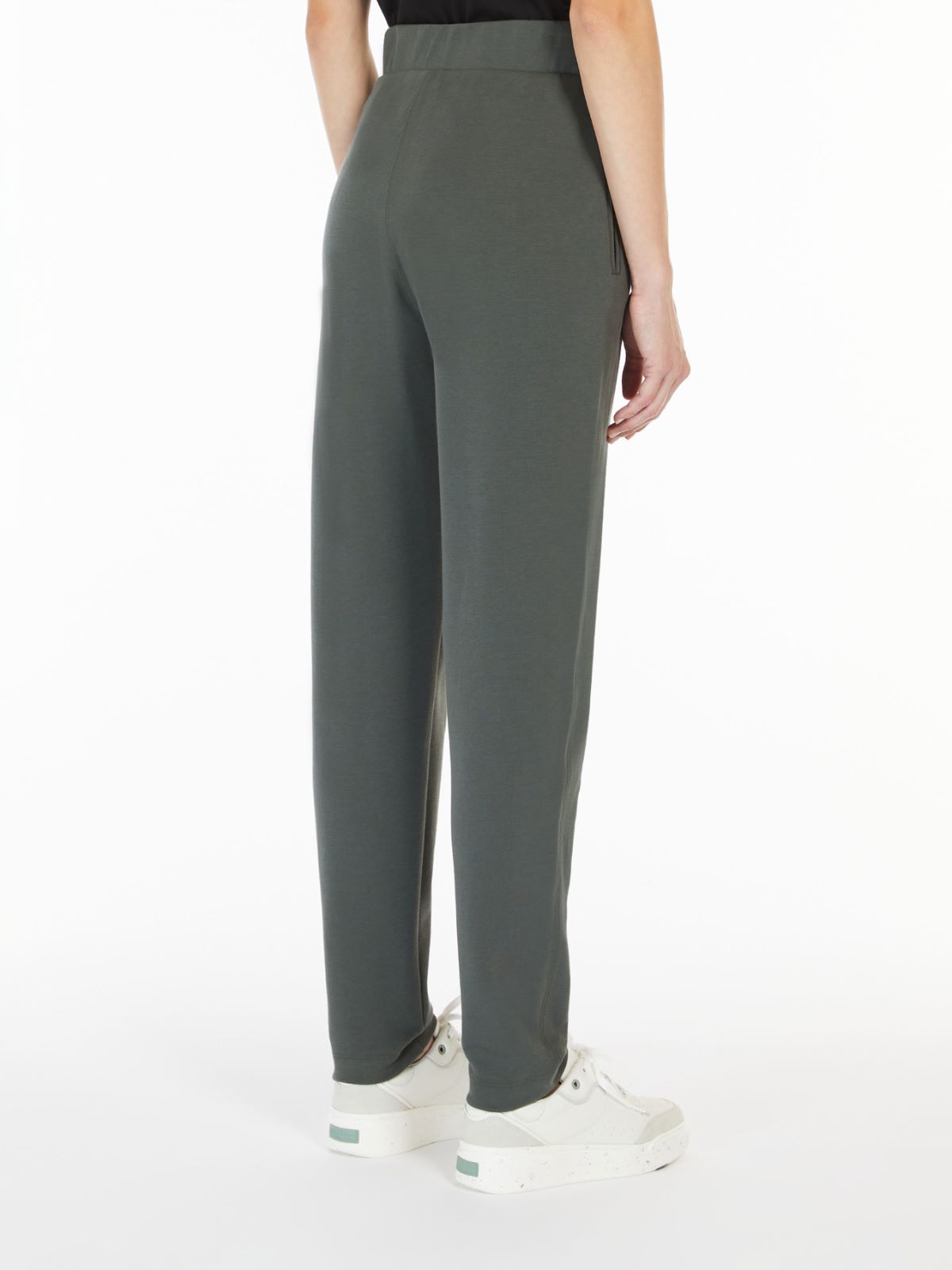 Jersey carrot trousers