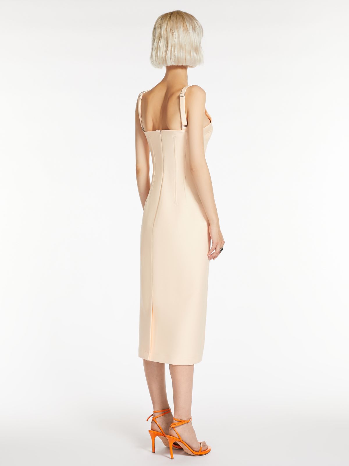 Dress in cotton double fabric