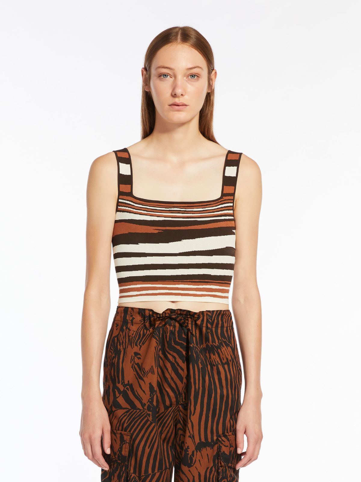 Viscose yarn vest top