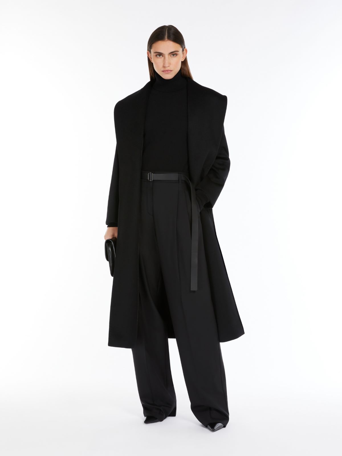 Cashmere polo-neck jumper