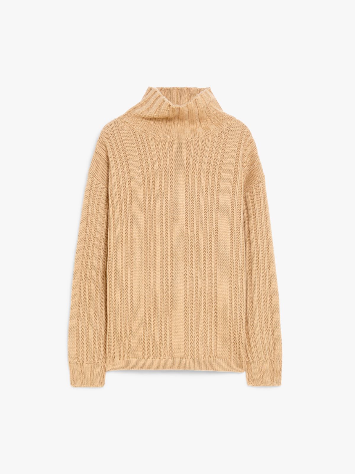 Wool and cashmere polo-neck jumper